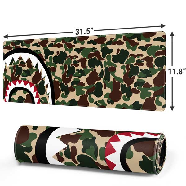 Shark Teeth Street Camo Gaming Mouse Pad Moonbestprint