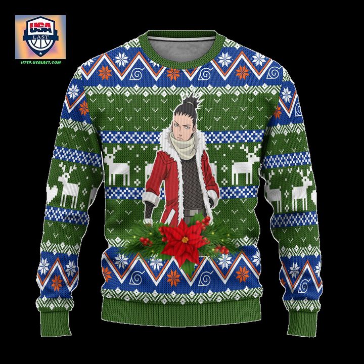 Shikamaru Nara Ugly Christmas Sweater Custom Naruto Anime Xmas Gift ? Usalast
