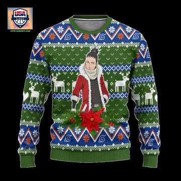 Shikamaru Nara Ugly Christmas Sweater Custom Naruto Anime Xmas Gift ? Usalast