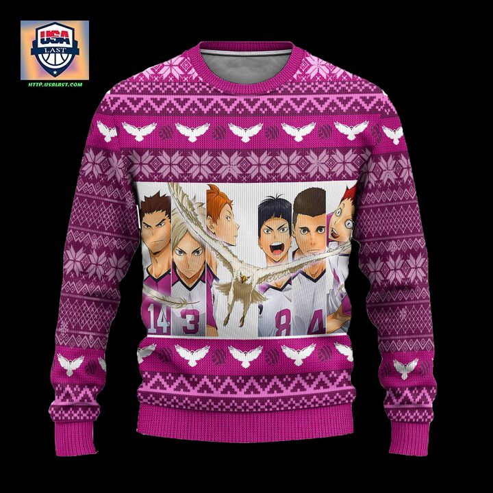 Shiratorizawa Academy Ugly Christmas Sweater Haikyuu Anime Xmas Gift ? Usalast