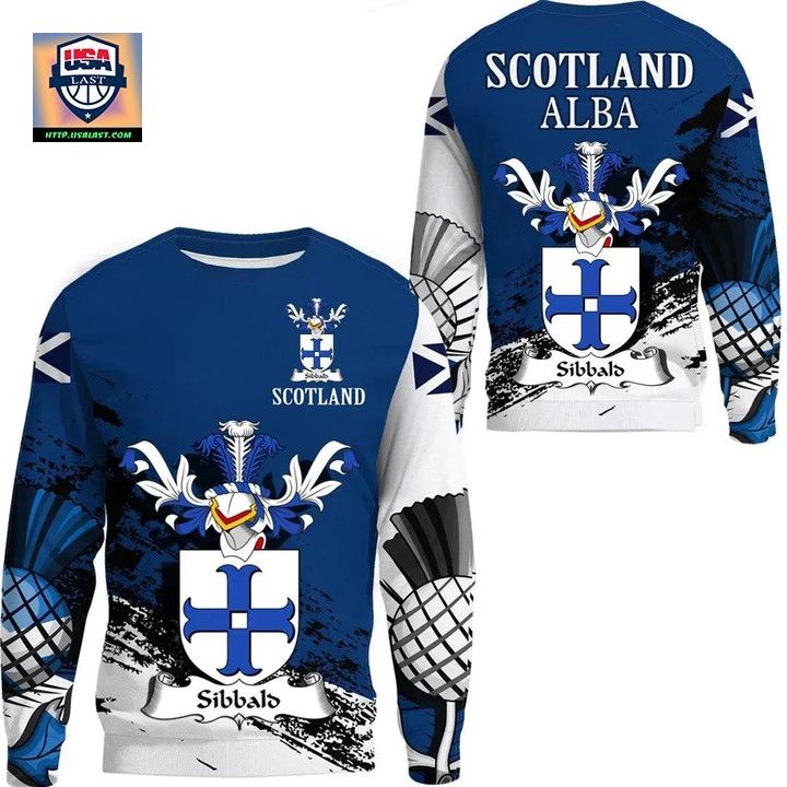 Sibbald Scottish Family Crest Scotland Special Sweater A7 ? Usalast