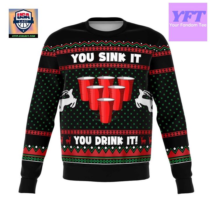 Sink And Drink For For Meme 3d Ugly Christmas Sweater ? Usalast