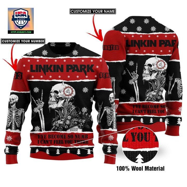 Skeleton Skull Linkin Park Custom Name And Number Sweater Sweater ? Usalast