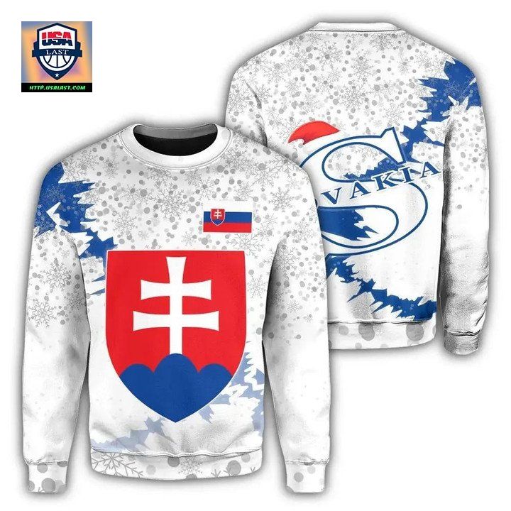 Slovakia Christmas Coat Of Arms Sweater X Style J78 ? Usalast