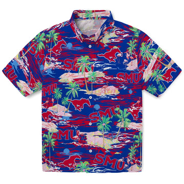 SMU Mustangs Flamingo Retreat 2026 Hawaiian Shirt – Moonbestprint