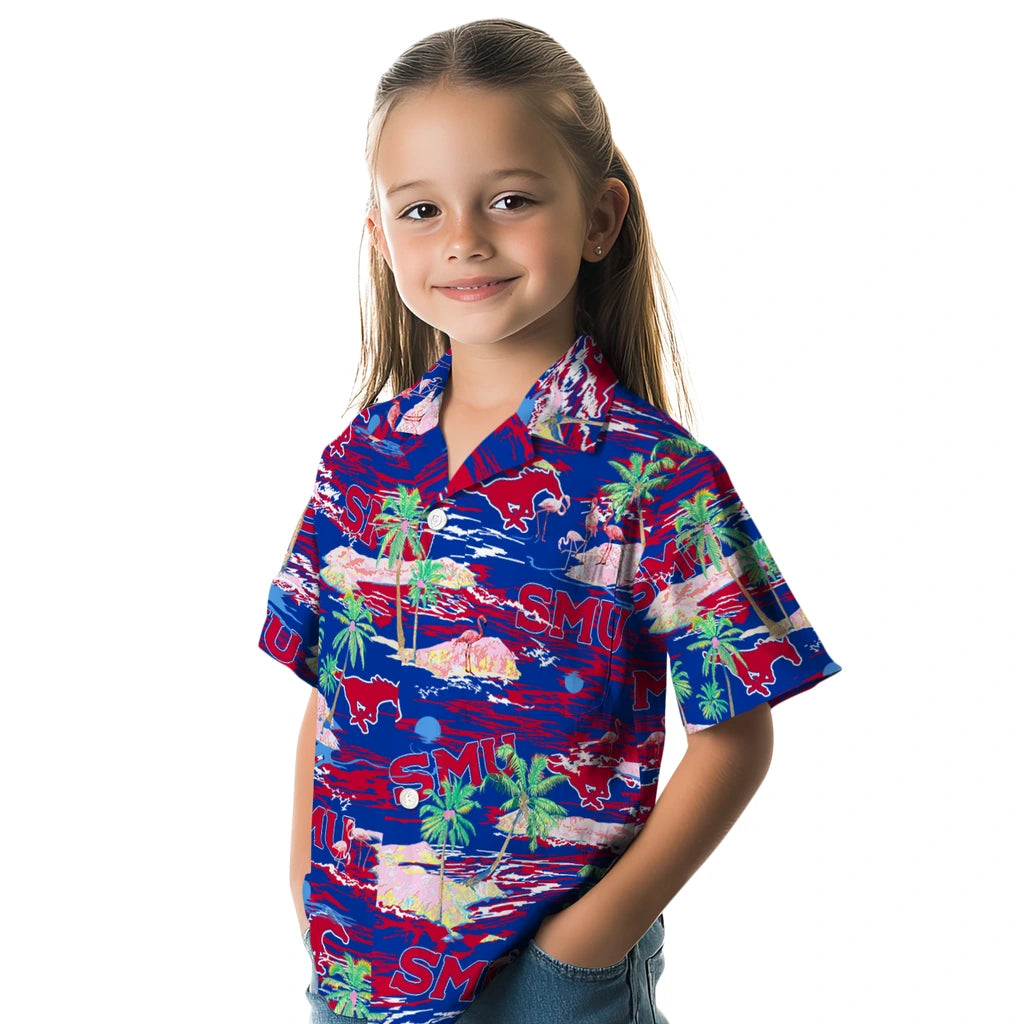 SMU Mustangs Flamingo Retreat 2026 Hawaiian Shirt – Moonbestprint