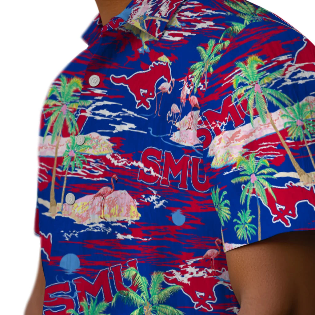 SMU Mustangs Flamingo Retreat 2026 Hawaiian Shirt – Moonbestprint