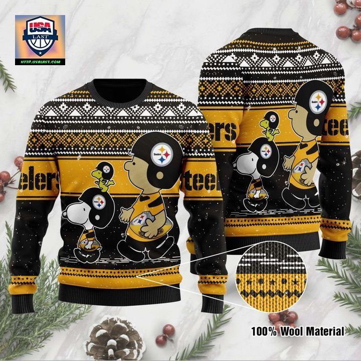 Snoopy And Charlie Brown Pittsburgh Steelers Christmas Sweater ? Usalast
