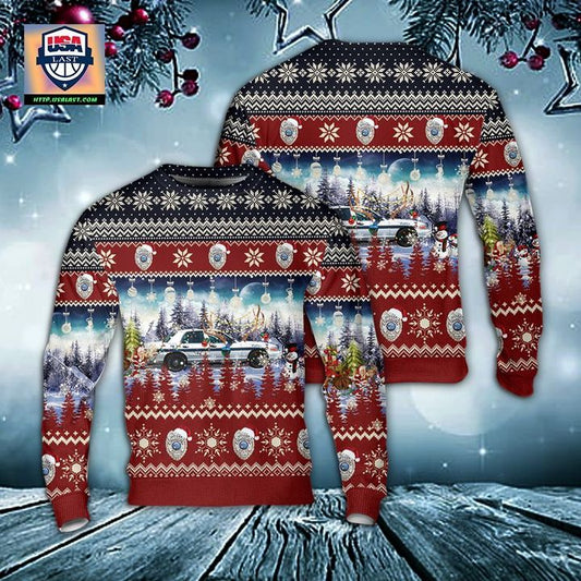 Soldotna Police Department Soldotna Alaska Christmas AOP Sweater ? Usalast