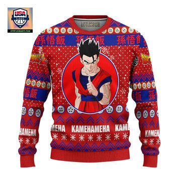 Son Gohan Ugly Christmas Sweater And 3D Hoodie Dragon Ball Z Xmas Gift ? Usalast