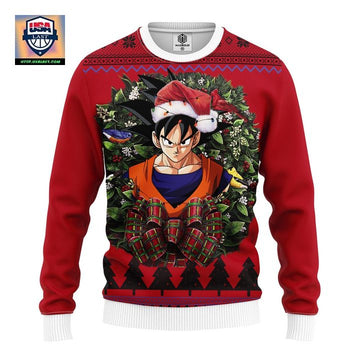 Son Goku Dragon Ball Noel Mc Ugly Christmas Sweater Thanksgiving Gift ? Usalast
