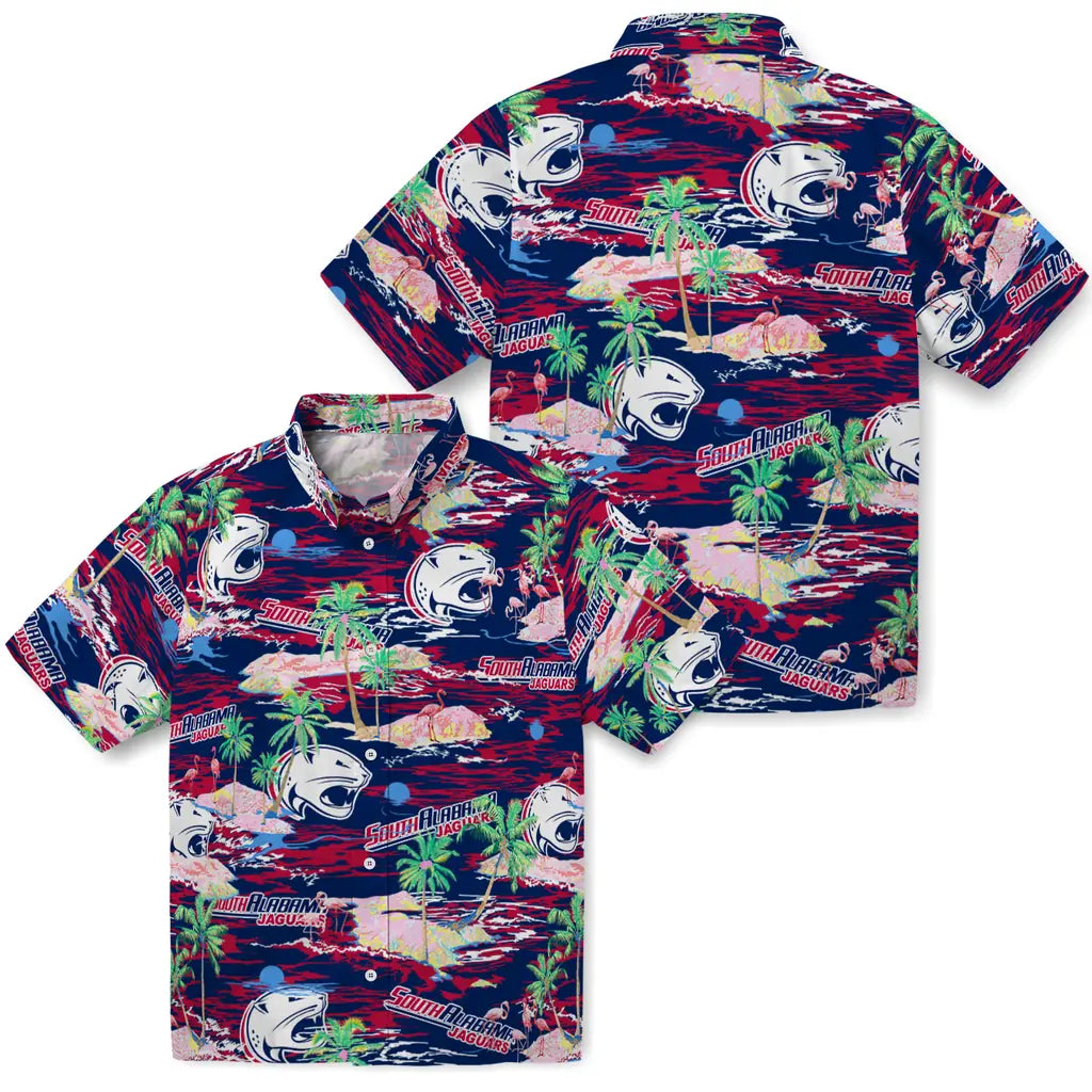 South Alabama Jaguars Flamingo Retreat 2026 Hawaiian Shirt – Moonbestprint