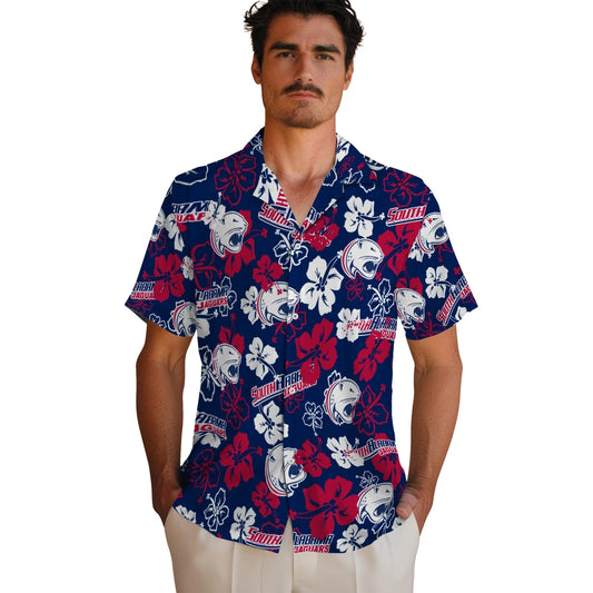 South Alabama Jaguars Hibiscus Bloom Hawaiian Shirt – Moonbestprint