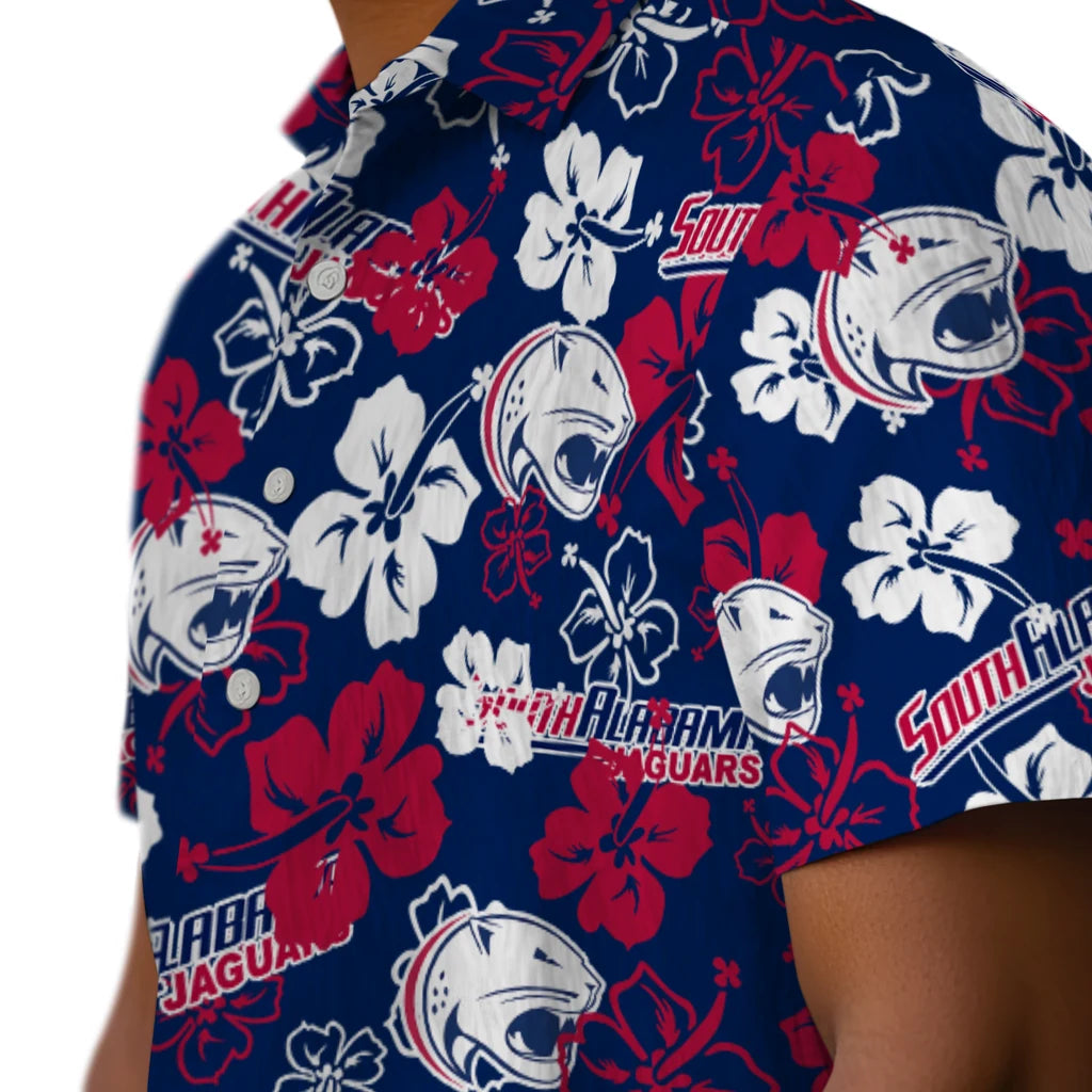 South Alabama Jaguars Hibiscus Bloom Hawaiian Shirt – Moonbestprint