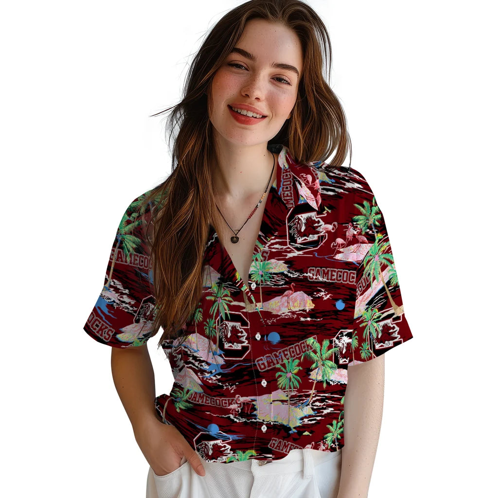 South Carolina Gamecocks Flamingo Retreat 2026 Hawaiian Shirt – Moonbestprint
