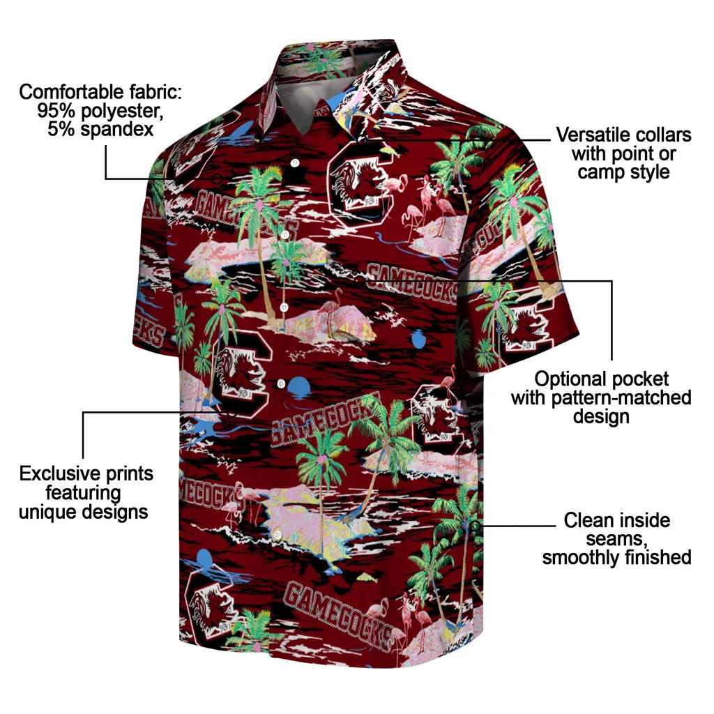 South Carolina Gamecocks Flamingo Retreat 2026 Hawaiian Shirt – Moonbestprint