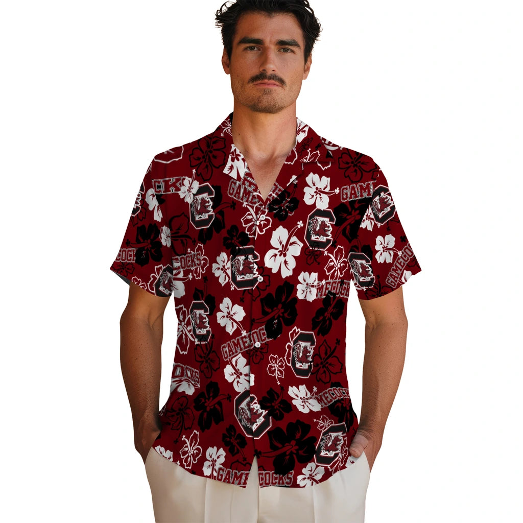 South Carolina Gamecocks Hibiscus Bloom Hawaiian Shirt – Moonbestprint