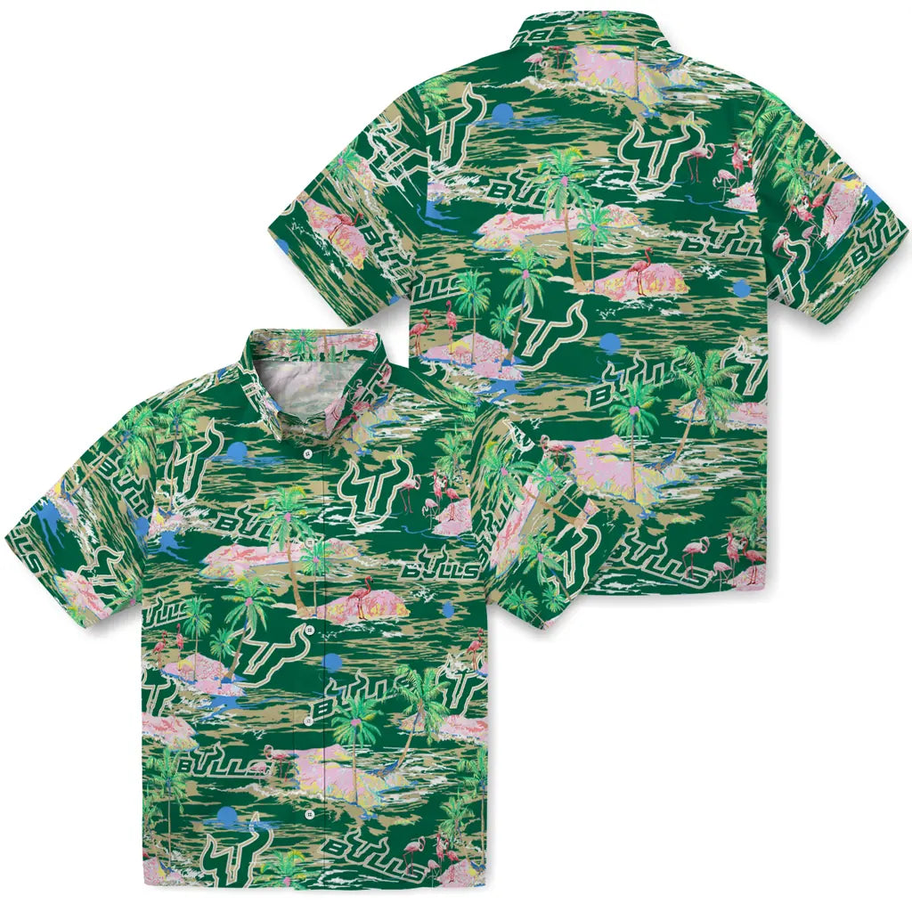 South Florida Bulls Flamingo Retreat 2026 Hawaiian Shirt – Moonbestprint