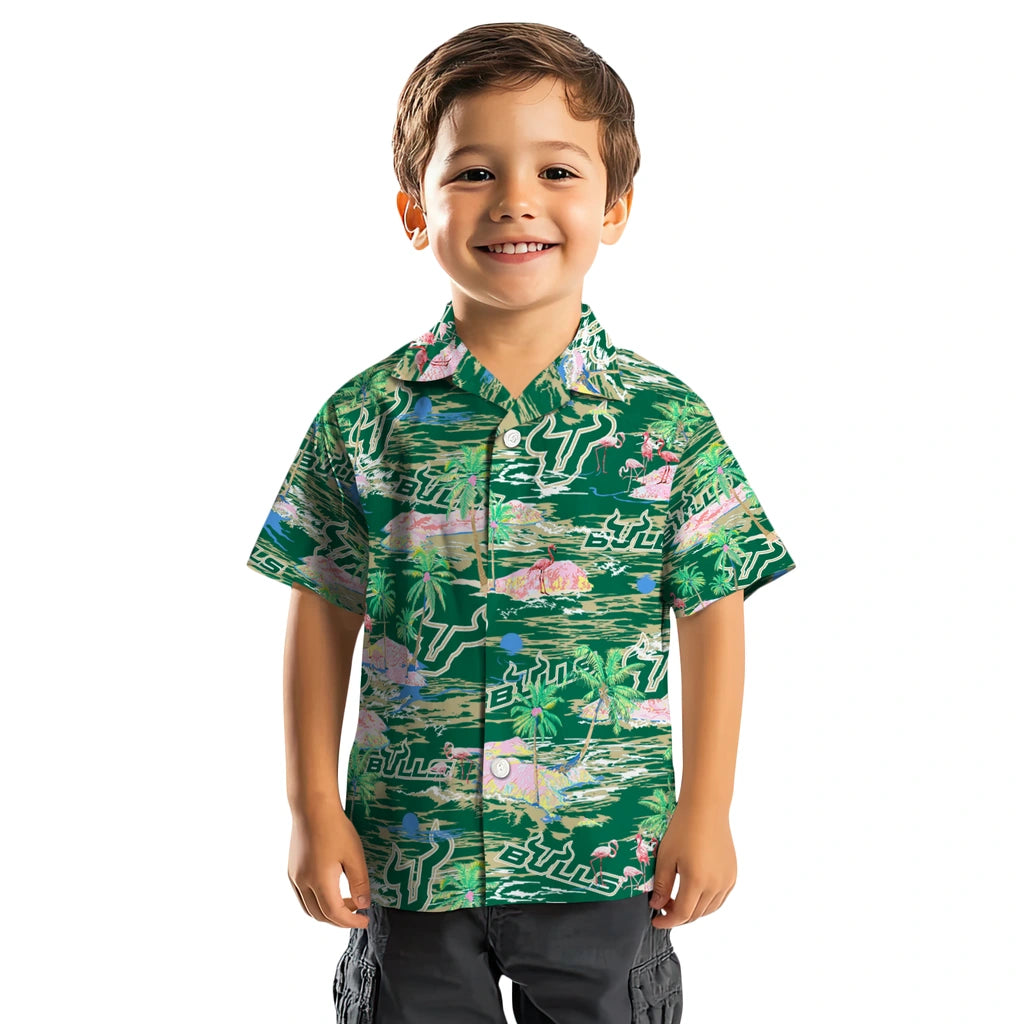 South Florida Bulls Flamingo Retreat 2026 Hawaiian Shirt – Moonbestprint