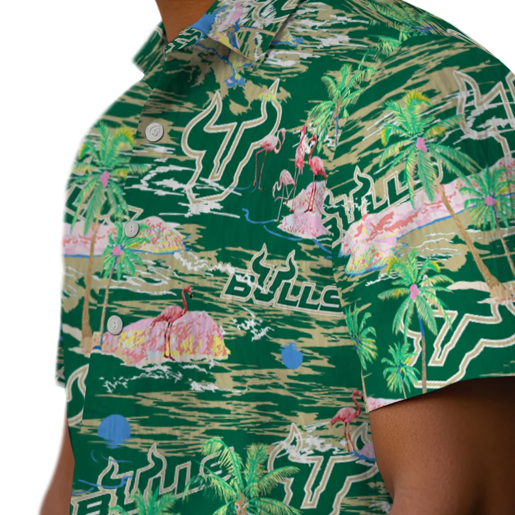 South Florida Bulls Flamingo Retreat 2026 Hawaiian Shirt – Moonbestprint