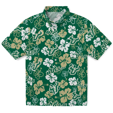 South Florida Bulls Hibiscus Bloom Hawaiian Shirt – Moonbestprint