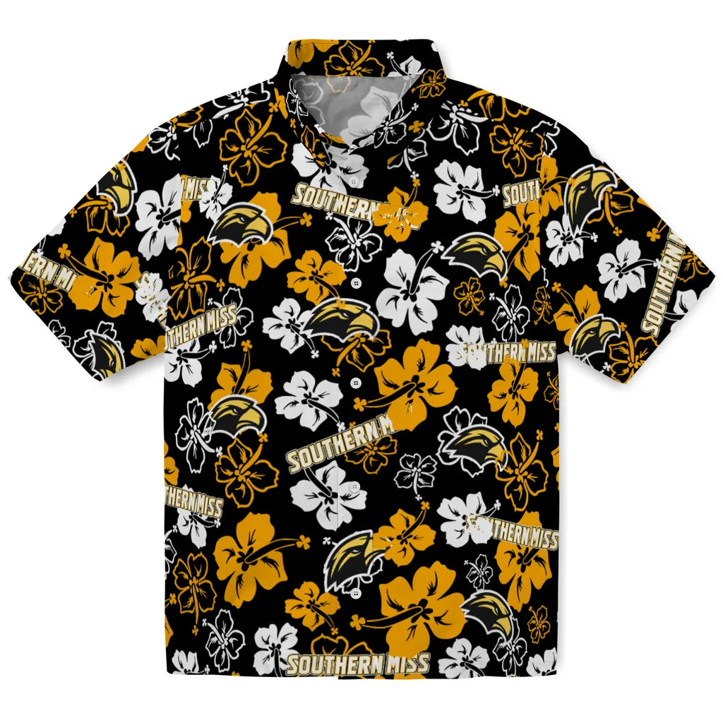 Southern Miss Golden Eagles Hibiscus Bloom Hawaiian Shirt – Moonbestprint