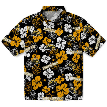 Southern Miss Golden Eagles Hibiscus Bloom Hawaiian Shirt – Moonbestprint