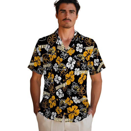 Southern Miss Golden Eagles Hibiscus Bloom Hawaiian Shirt – Moonbestprint