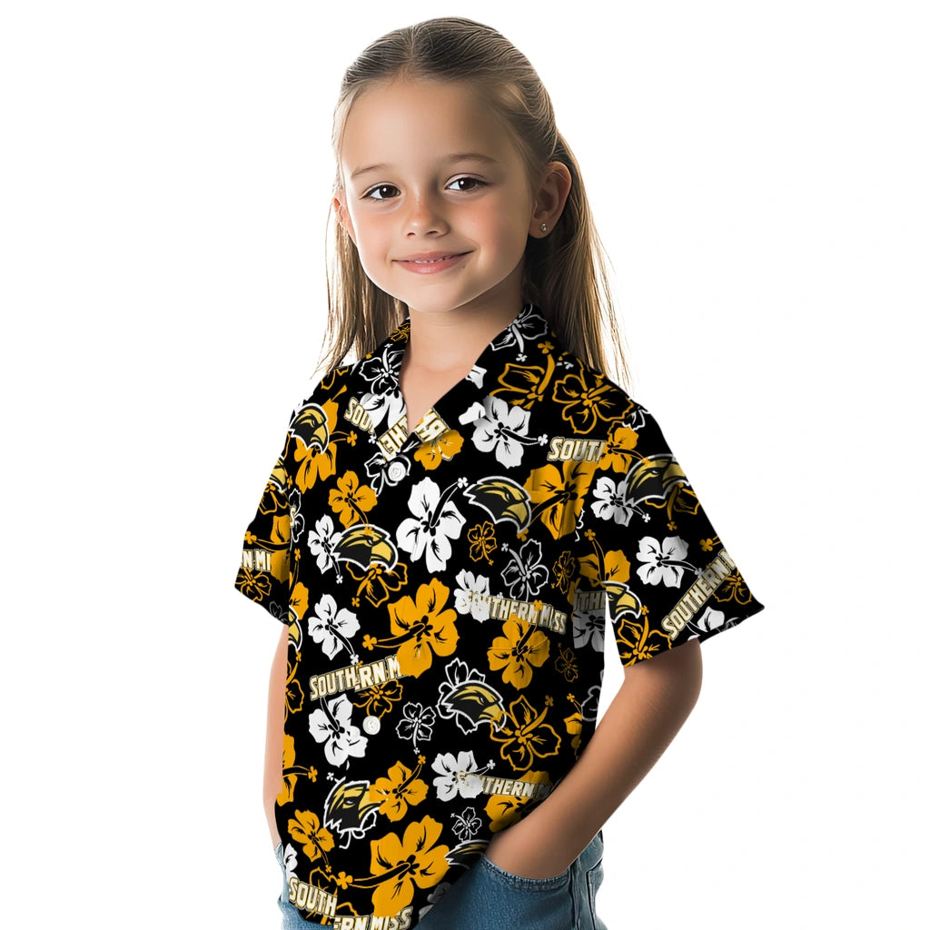 Southern Miss Golden Eagles Hibiscus Bloom Hawaiian Shirt – Moonbestprint