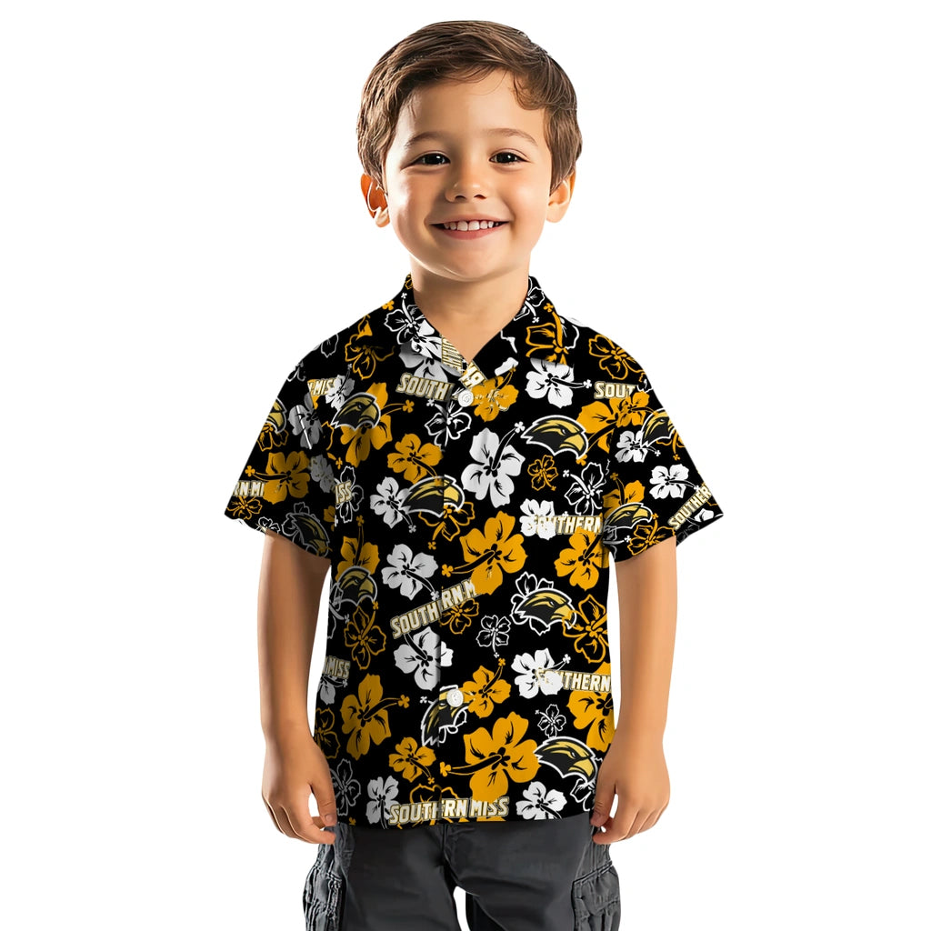 Southern Miss Golden Eagles Hibiscus Bloom Hawaiian Shirt – Moonbestprint