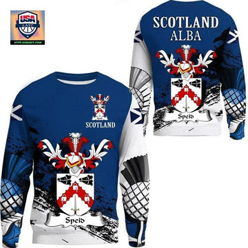 Speid Scottish Family Crest Scotland Special Sweater A7 ? Usalast