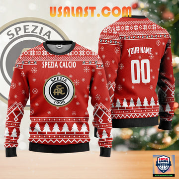 Spezia Calcio Personalized Ugly Christmas Sweater Red Version ? Usalast