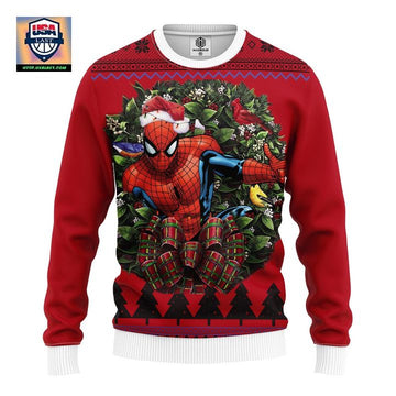 Spider Man Illustration Noel Mc Ugly Christmas Sweater Thanksgiving Gift ? Usalast
