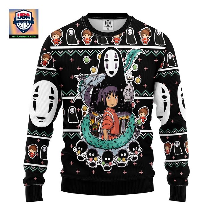 Spirited Away Ghibli Ugly Christmas Sweater Amazing Gift Idea Thanksgiving Gift ? Usalast
