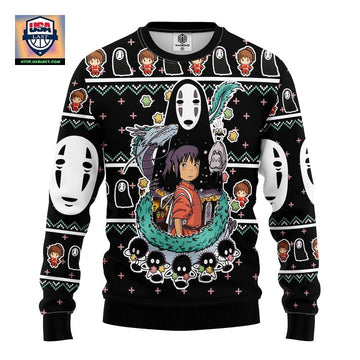 Spirited Away Ghibli Ugly Christmas Sweater Amazing Gift Idea Thanksgiving Gift ? Usalast
