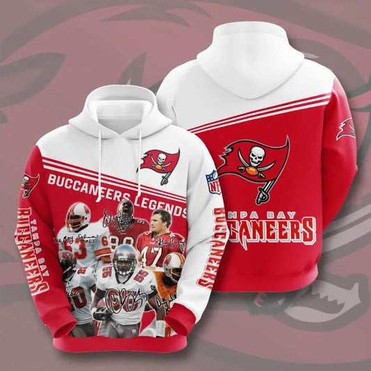 Sports American Football Tampa Bay Buccaneers Usa NFL 3D All Over Print Hoodie -Moonbestprint