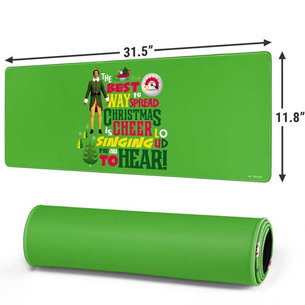 Elf Spread Christmas Cheer Gaming Mouse Pad Moonbestprint