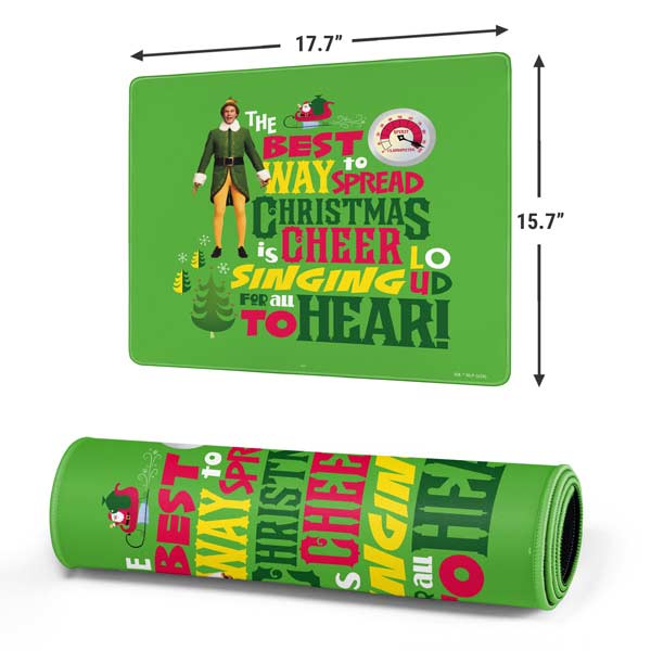 Elf Spread Christmas Cheer Gaming Mouse Pad Moonbestprint