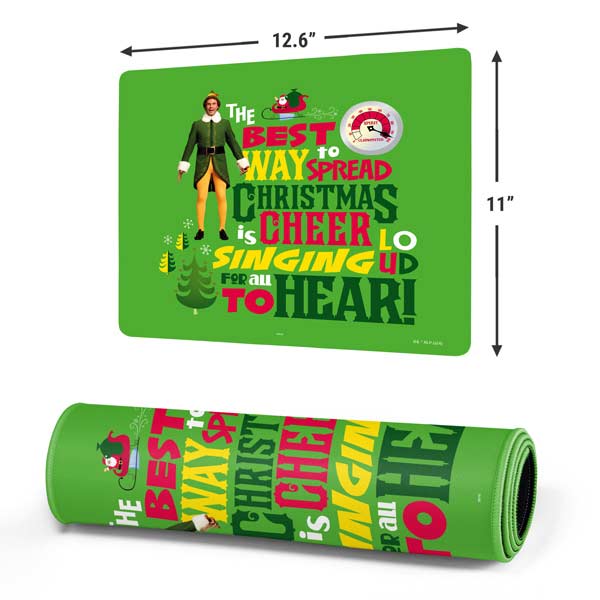 Elf Spread Christmas Cheer Gaming Mouse Pad Moonbestprint