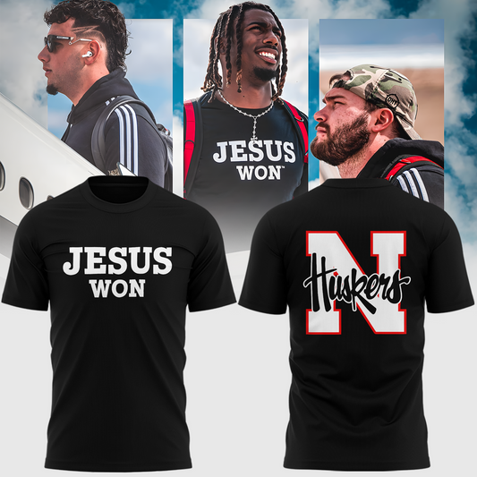 Exclusive Version Nebraska Football Jesus Won Tshirt 2025 | PZ38 Moonbestprint