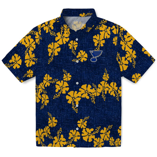 St. Louis Blues Hawaiian Shirt - 50th State Flower | Moonbestprint