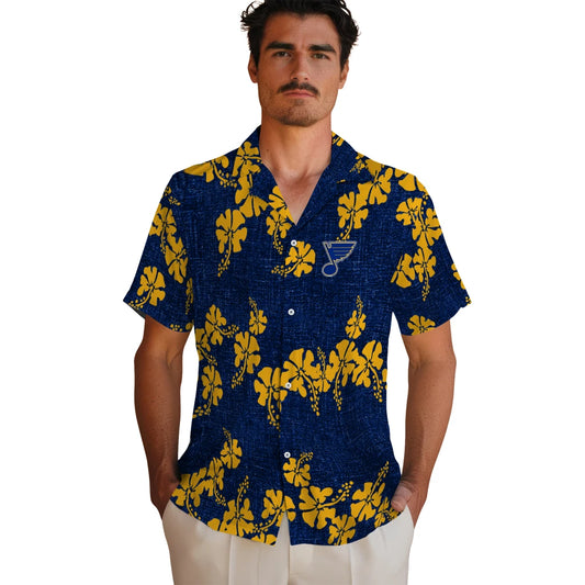 St. Louis Blues Hawaiian Shirt - 50th State Flower | Moonbestprint