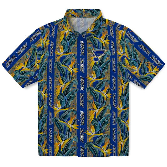 St. Louis Blues Hawaiian Shirt - Paradise Vines | Moonbestprint