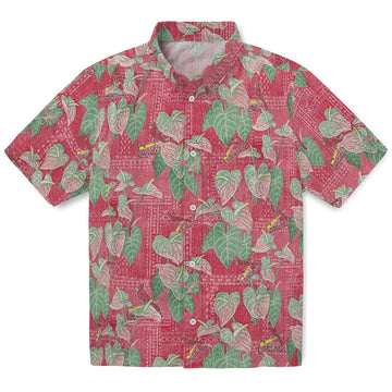 St. Louis Cardinals Hawaiian Shirt - Anthurium Overlay | Moonbestprint