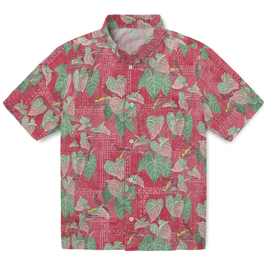 St. Louis Cardinals Hawaiian Shirt - Anthurium Overlay | Moonbestprint
