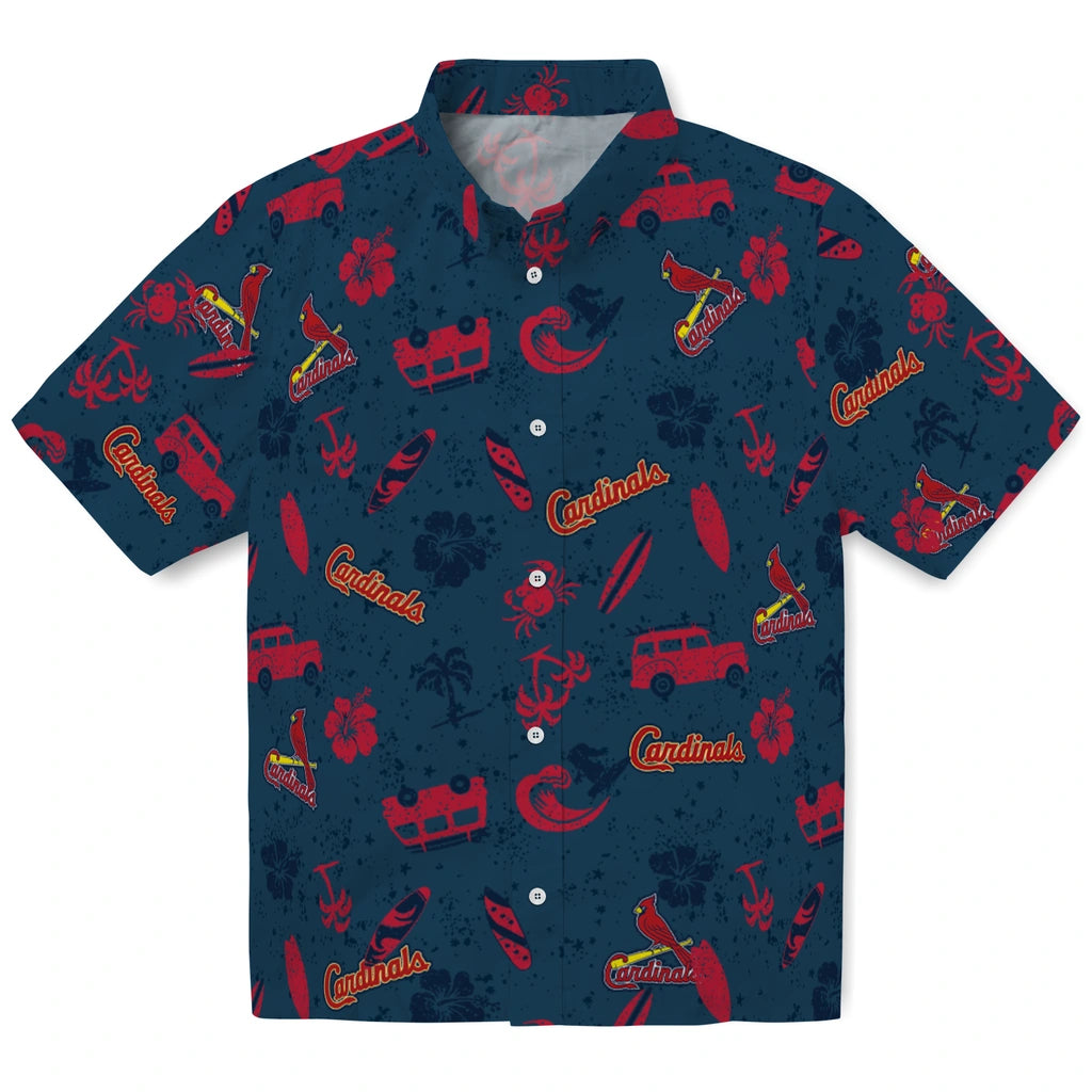 St. Louis Cardinals Hawaiian Shirt - Beach Vibe | Moonbestprint