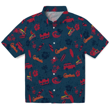 St. Louis Cardinals Hawaiian Shirt - Beach Vibe | Moonbestprint