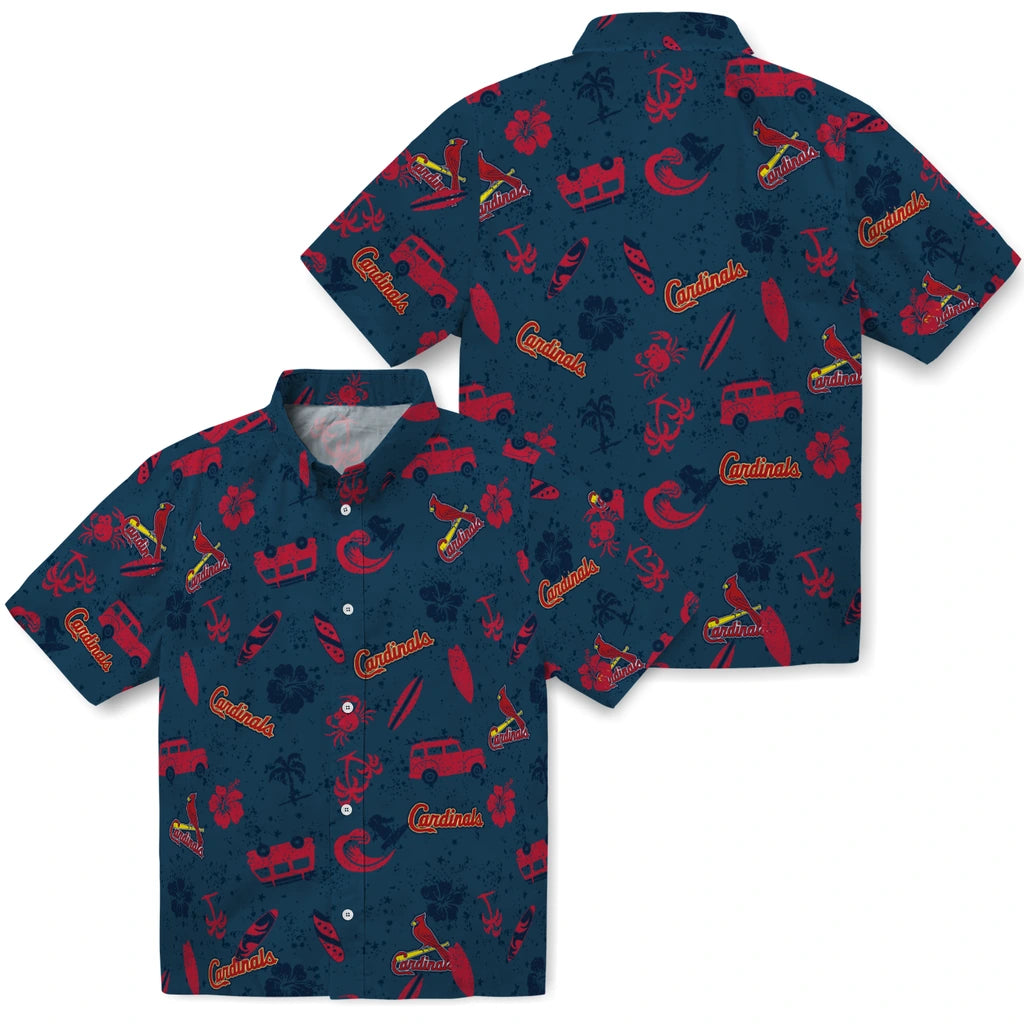 St. Louis Cardinals Hawaiian Shirt - Beach Vibe | Moonbestprint