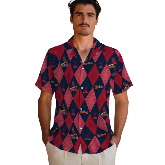 St. Louis Cardinals Hawaiian Shirt - Golfing Plaid | Moonbestprint