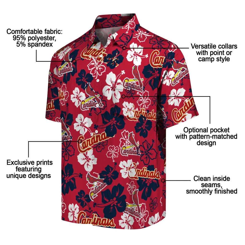 St. Louis Cardinals Hibiscus Bloom Hawaiian Shirt – Moonbestprint